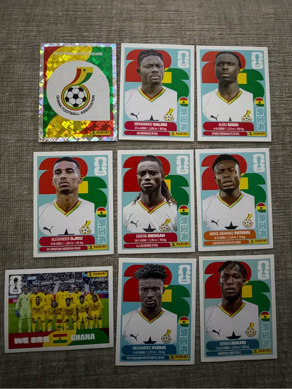 Ghana FIFA Stickers